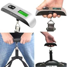 Fashion Weight Scales Portable LCD Display Electronic Hanging Digital Luggage Weighting Scale 50kg*10g 50kg /110lb 9126 LL