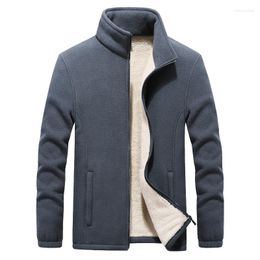 Men's Jackets Mens Thick Fleece Men Outwear Sportswear Wool Liner Warm Coats Man Thermal Coat Winter Plus Size