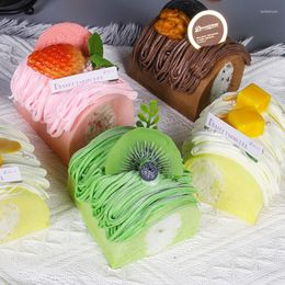 Decorative Flowers 1PC Artificial Cake Dessert Fake Food Decoration Pography Pro Simulation Model Tea Table FCYY-018