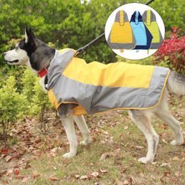 Dog Apparel Colour Matching Outdoor Clothes Waterproof Large Raincoat Cross-border Pet Supplies