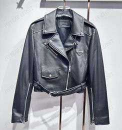 Designer Girls Motorcycle Leather Jackets Fashion Street Cool Girl Overcoat Parka Winter Autumn Faux Leather Coats Clothes SML