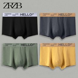 Underpants ZRZB Underwear Boxer Men Boxershorts man Homme Men s Panties Winter Cotton Sexy Lot Soft Calecon Large Size L 5XL 230802