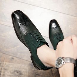 Dress Shoes Male Pointed Toe Business Arrival Casual Leather Men LaceUp Comfortable Shoe Vintage Coiffeur 230801