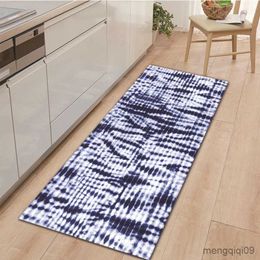 Carpets Graffiti Wood Texture Kitchen Rug Bedroom Living Room Hallway Carpet Soft Anti-slip Long Strip Carpet Home Decoration R230802