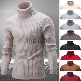 Men's Sweaters Men Pullover Top Winter Turtle Neck Long Sleeve Thick Warm Sweater Slim Pullover Twist Knitwear Elasticity Knitwear Men Clothing J230802