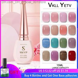 Nail Polish Transparent gel nail pudding jelly gel nail polish UV gel semi permanent varnish ice through Na semi permanent jelly 15ML Z230802