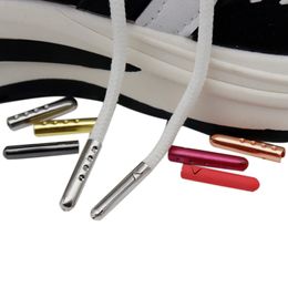 Shoe Parts Accessories Weiou 100 Pcs/Lot 3.8x22.5mm Metal Shoelace Bullet Ends Aglet Tip Replacement Shoes Clothes Lace Repairing Silver Gold GunBlack 230801