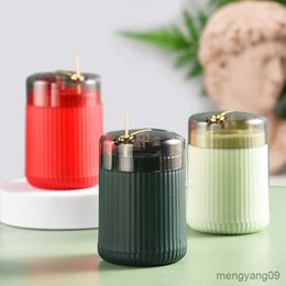 2pcs Toothpick Holders Pop-up Automatic Toothpick Dispenser Portable Toothpick Holder Container Creative Press Toothpick Storage Box R230802