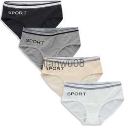 Panties 3pcLot Girls Underwear Cotton 81214 Years Old Sports Letters Breathable Briefs Pupils FYFP87 x0802