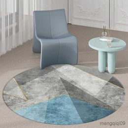 Carpets Nordic Minimalist Living Room Decoration Round Carpet Large Area Rugs for Bedroom Cloakroom Chair Floor Mat Non-slip Lounge Rug R230802