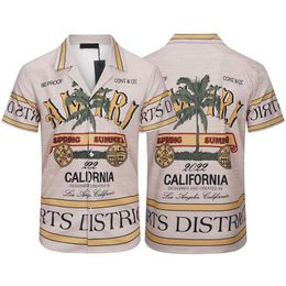 Men'S Casual Shirts Mens Designer Casablanc Hawaii Dress Shirt Printing Pattern Camicia Unisex Button Up Hemd Drop Delivery Apparel C Dhcaj