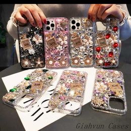 Cell Phone Cases Luxury Rhinestone Phone Case Bling Diamond Cover For samsung S7 edge S10 S9 S8 S20 FE S21 Plus Ultra Note 10 9 20 Lite E Pro + L230731