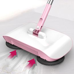 Hand Push Sweepers Combination of broom and mop Hand push type scoop Household broom and dustpan set Floor magic broom home cleaning Tools Sweeper 230802