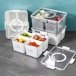 Storage Bottles 2023 Vegetables And Fruits Preservation Box Creative Portable Divided Refrigerator Kitchen Sorting