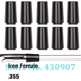 Other Golf Products 102050100pcs Tip Size 355 Custom Black Plastic Ferrules For Taper Iron Wedge 230801