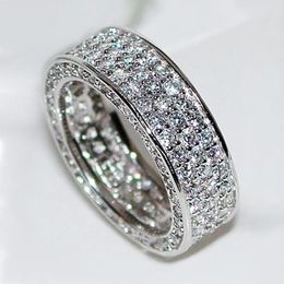 Wedding Rings Multi-Row Full Of Zircon For Women Fashion Trend Finger Female Party Engagement Jewellery