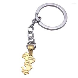 Keychains Zkd Mayotte Map Key Chain & Ring