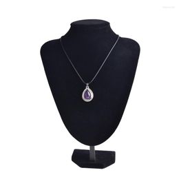 Pendant Necklaces ! Oval Suspension Necklace Natural Stone For Women Fashion Jewerly Making Crystal