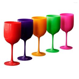 Wine Glasses 5Pcs 450ml Goblet Stemmed Drinking Champagne Juice Assorted Goblets