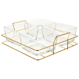 Dinnerware Sets Glass Bowl Kitchen Fruit Platter Plate Counter Bowls Table Centrepiece Snack Organiser Countertop Dishes