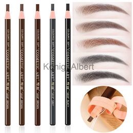 Eyebrow Enhancers 5pcs Eyebrow Pencil Permanent Makeup Eyebrow Enhancers Cosmetic Waterproof Microblading Pen Tint Eye Brow Pencil Marker Tools x0801