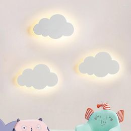 Wall Lamp Children's Room Cloud Nordic Creative Cartoon Boys And Girls Bedroom Modern Simple Romantic