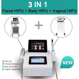 Other Beauty Equipment 2022 3 in1 Hifu Vaginal tightening face lifting body slimming Rejuvenation machine