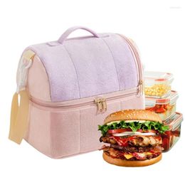 Storage Bags Insulated Lunch Bag Cooler High Capacity Waterproof Portable Thermal Sack Food Handbags Case For