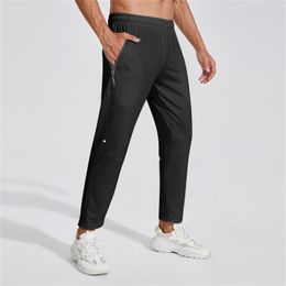 Men's Pants 2023 Outdoor Men Quick Dry Straight Running Hiking Elastic Lightweight Yoga Fitness Exercise Sweatpants Joggers