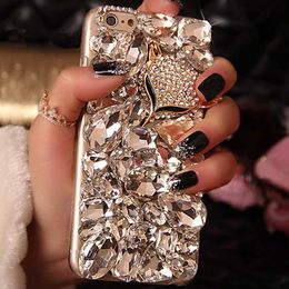 Cell Phone Cases Fox Rhinestone Case Bling Cover coque for iPhone 14 Plus 11 12 13 mini Pro Max X XR XS Max 8 7 Plus 6 Plus Diamond Cases Capa L230731