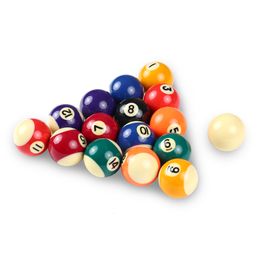 Billiard Accessories 25MM 32MM 38MM Children Billiards Table Balls Set Resin Small Pool Cue Balls Full Set 230801