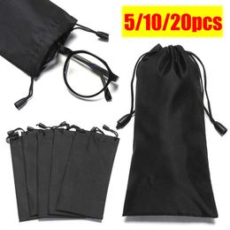 20PCS Portable Soft Cloth Waterproof Sunglasses Bag Microfiber Dust Storage Pouch Glasses Carry Bag Eyewear Case Container