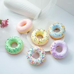 Decorative Flowers Artificail Dounts Simulation Cake Fake Food Po Prop Child Teaching Aids Wedding Table Decoration Home Ornaments