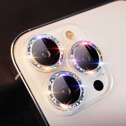 Cell Phone Cases Glass Camera Lens Protector Case for IPhone 14 Pro Max 13 Mini 14 Plus IPone 13Pro 14Pro IPhone14 IPhone13 Glitter Bling Cover L230731