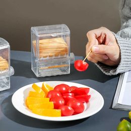 2pcs Toothpick Holders Creative Toothpick Holder Dispenser Toothpick Dispenser Container for Home Kitchen Restaurant Hotel Toothpick Storage Box