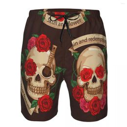 Men's Shorts 2023 Summer Swimwear Cute Skulls Beachwear Swim Trunks Men Swimsuit