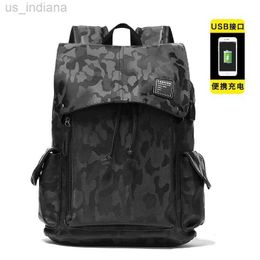 School Bags Backpack Korean Fashion Travel Computer Bag Casual Men's Camouflage Student Schoolbag Z230802