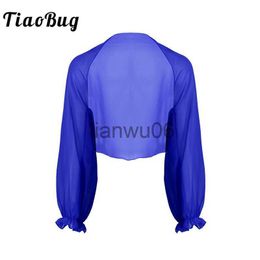 Women's Blouses Shirts TiaoBug Women Sheer Chiffon Long Sleeve Open Front Cardigan Beach Style CoverUps Female Solid Colour Blouse Beach Shawl Shirt J230802