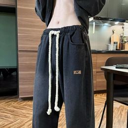 Men's Jeans Oversized Wide Leg Spring Summer Trend Straight Loose Casual Streetwear Male Japanese Fashion Baggy Pants