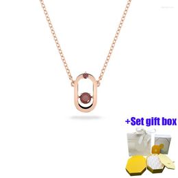 Chains Fashionable And Charming Oval Clavicle Chain Jewelry Necklace Suitable For Beautiful Women To Wear