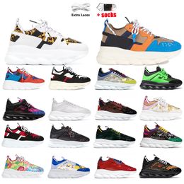 2023 Italy Chain Designer Shoes Top Quality Reaction sneakers triple black white multi-color suede Height Reflective Luxury Women Men Designer Trainers sports