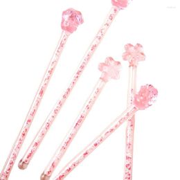 Spoons Bartending Stick Pink Glass Stirring Cute Creative Long Handle Juice Coffee Extended
