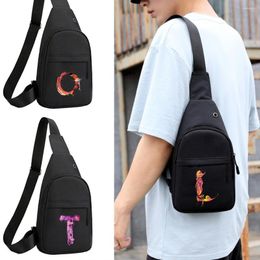 Waist Bags Bag Chest Pack Casual Functional Belt Pouch Phone Money Paint Letter Print Fanny Travel Messenger