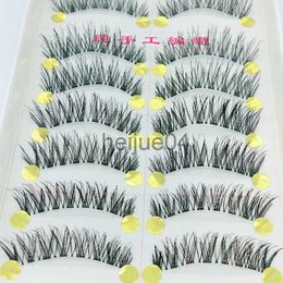 False Eyelashes YOKPN Winged Natural Messy Fake Eyelashes Transparent Real Eyelash Eye Tail Elongated False Lashes Eye Lashes Makeup 10 Pairs x0802