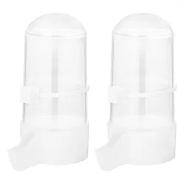 Other Bird Supplies POPETPOP 2 Pcs Pet Feeder Portable Automatic Feeders Water Dispenser Hanging Bottles For Small Animal