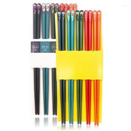 Chopsticks 5 Pairs Of Japanese-style High-quality High-temperature Non-slip Sticks Reusable Sushi