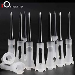 Golf Tees 25Pc 50Pc 83mm Durable Plastic Reduce Friction Side Spin Tee 3 1 4 inch Ball Holder for Golfing Practice Drop 230801