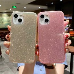 Cell Phone Cases Bling Glitter Sparkle Thin Soft Phone Case for IPhone 11 1 2 13 Pro Max Mini XS XR X 8 7 6S Plus SE 2020 Coque Cover Accessories L230731