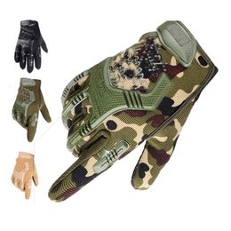 Cycling Gloves Tactical Military Gloves Half Finger Paintball Airsoft S Combat Anti-Skid Men Bicycle Full Finger Gloves Protective Gear 230801