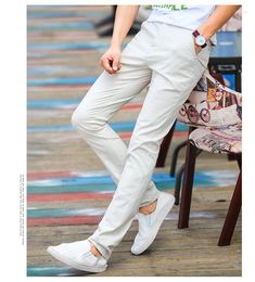 Men's Pants 5 Colours 2023 Spring And Summer Slim Casual Fashion Business Cotton Brand Thin Trousers Classic Style